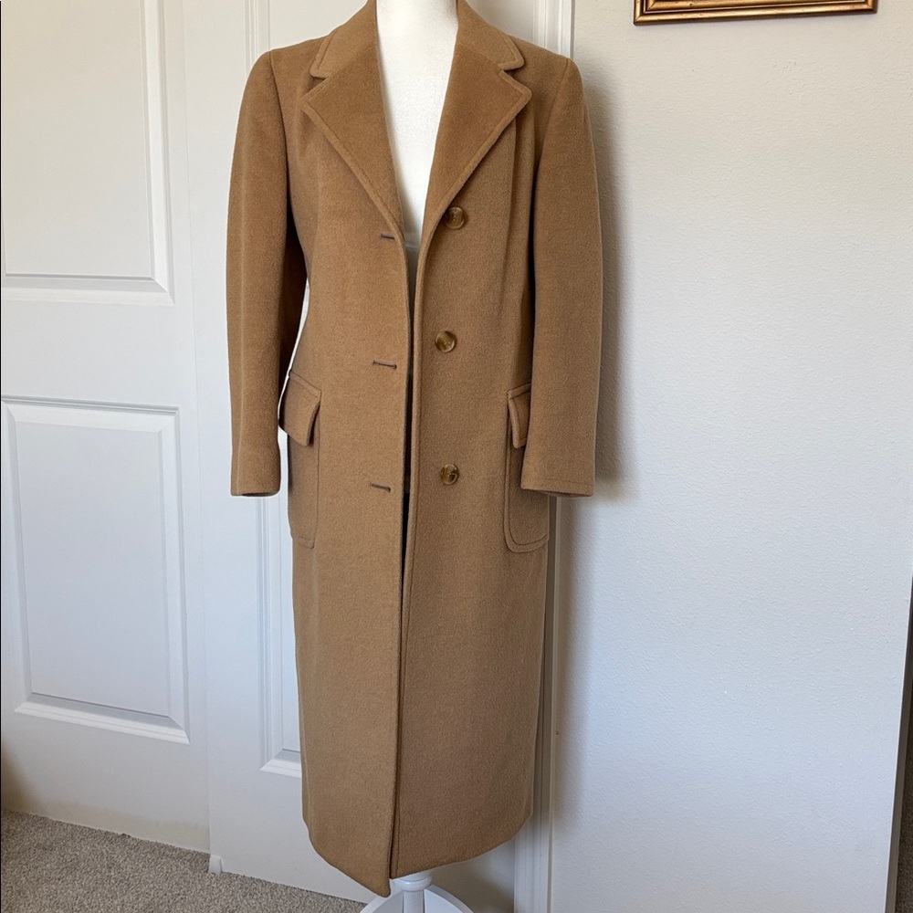 VTG EUC Women’s car coat size small Classic Tan old money Ralph Lauren fall - Picture 2 of 10